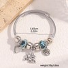 YIQPKUM Elegant Cable Elephant Bangle Bracelet Zinc Alloy Tree of