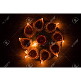 Puja Cotton Wicks Religious Long Jyot Batti Akhand Oil Lamp Diya Diwali Lighting Hand Made Cotton Wicks Long Diya Batti Oil Lamps Lanterns Candles
