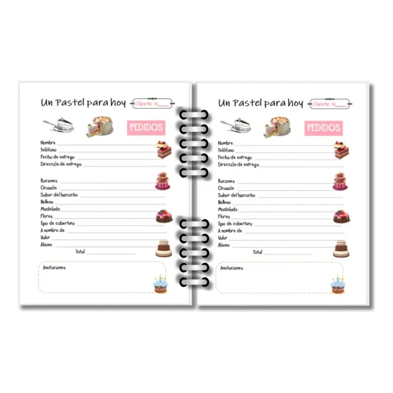 Planner Soy Pastelera, Donde Nacen Mis Mejores Postres