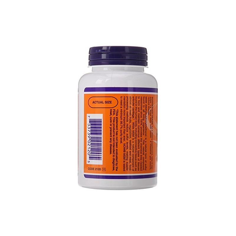 NOW MSM 1000 mg,120 Capsules