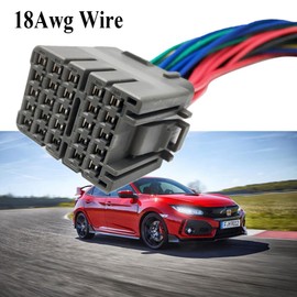 LIZAPUS Compatible with Honda Civic EK CRV Prelude Acura Integra Door Connector Pigtail Harness Driver Or Passenger