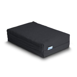 Yogan Head Cushion/Headpad (3") for Yoga/Pilates | Organic Cotton Outer Cover (Removable & Washable)| Inner Cover with Recycled Fiber Filling | 30cm X 20cmX 7.5cm (Charcoal Grey)