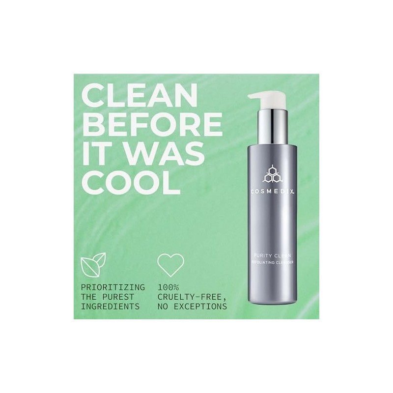 Purity Clean Exfoliating Cleanser by Cosmedix for Women - 5