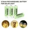 Henreepow Ni-MH 2/3AAA 1.2v 400mAh Rechargeable Batteries,Low Self-Discharge, Long Range