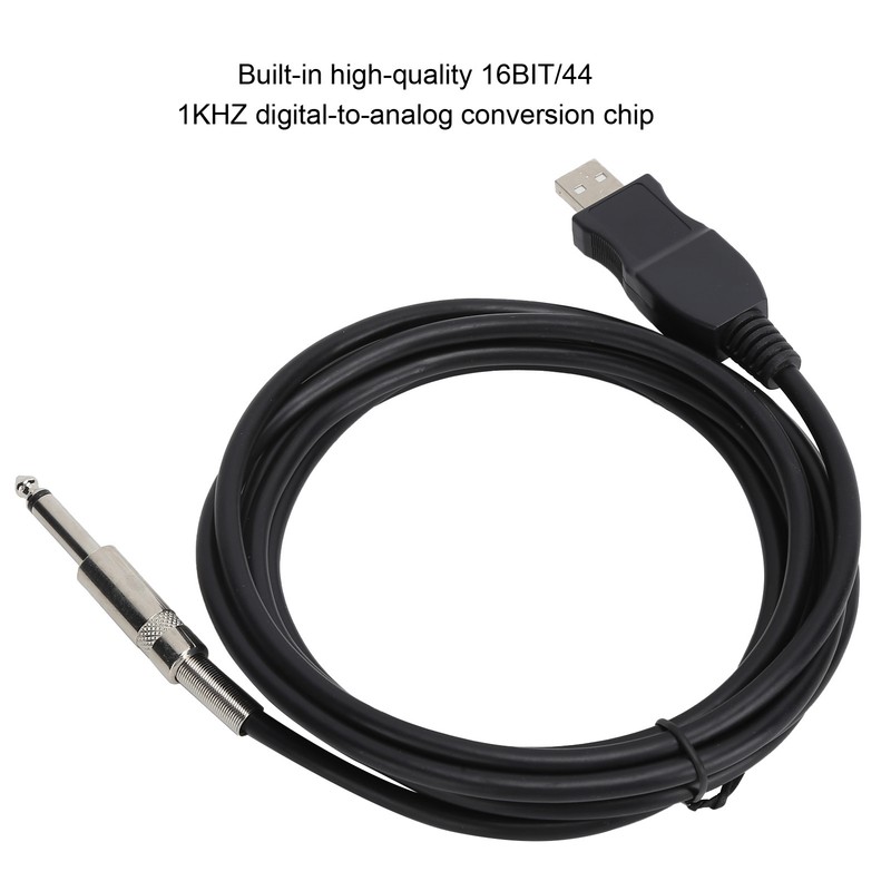 Guitar USB Cable 3 Meters Compatible with The Computer Connection