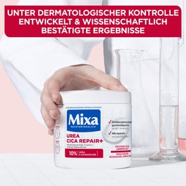 Mixa Cica Repair+ Skin Renewing Cream with 10% Urea and Amino Acids, Urea Cream for Dry, Rough and Uneven Skin on Body, Face and Hands, 1 x 400 ml