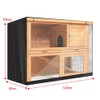 Universal Rabbit Hutch Cover, Waterproof Rabbit Cage Dust Cover Double