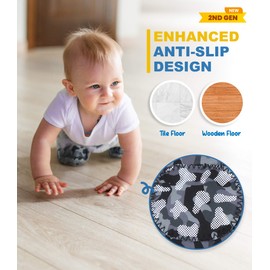 Simply Kids (2nd Gen.) Baby Knee Pads for Crawling (2 Pairs), CPSIA Certified - Comfortable Knee Protector for Toddler, Infant, Girl, Boy, Crawler - Rodilleras para Bebe