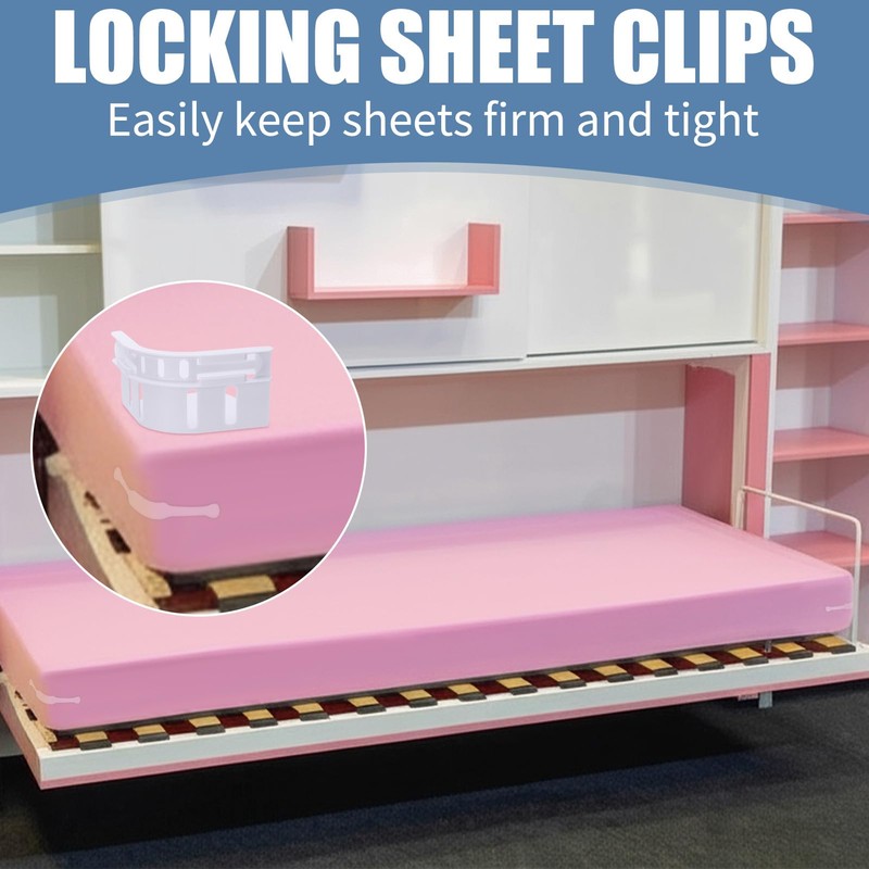 saerryor 8 Pcs Bed Sheet Holder, Sheet Corner Holders with
