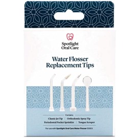 Spotlight Oral Care Water Flosser 4 Replacement Tips - Pack of 1