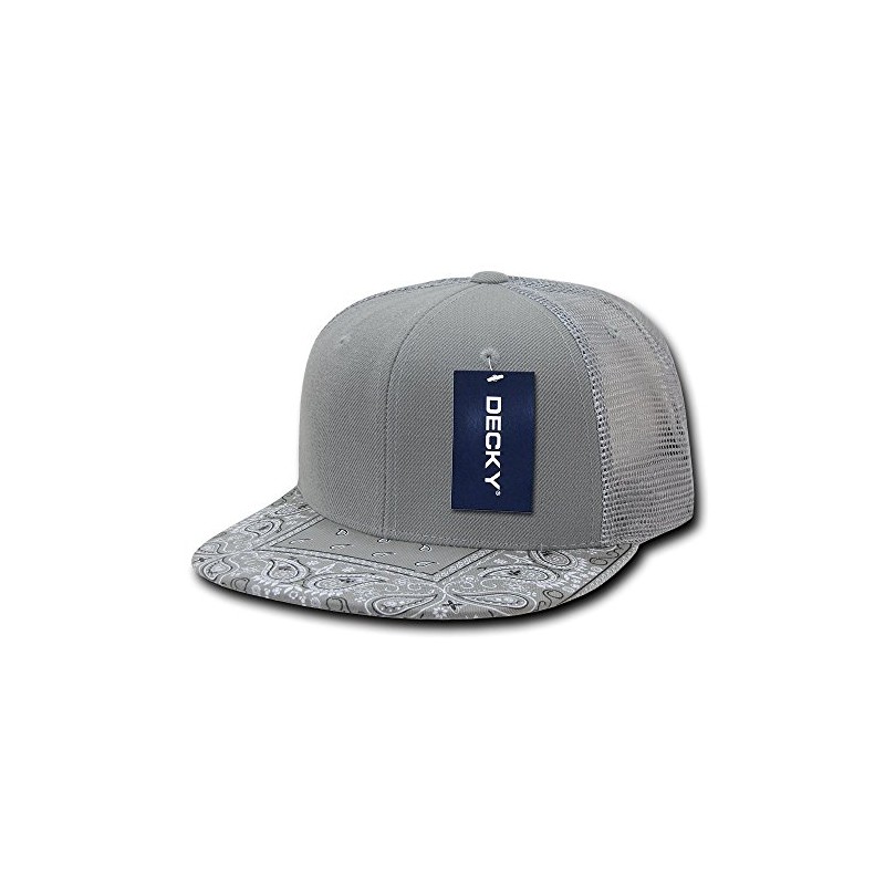 DECKY Bandanna Trucker Caps, Grey/Grey