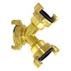 VARIOSAN Geka System 12470 Quick Coupling Y-Splitter Universal Brass Blank