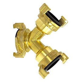 VARIOSAN Geka System 12470 Quick Coupling Y-Splitter Universal Brass Blank