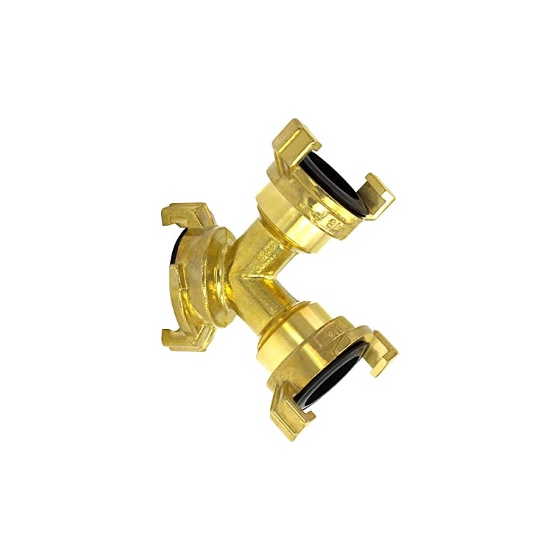 VARIOSAN Geka System 12470 Quick Coupling Y-Splitter Universal Brass Blank