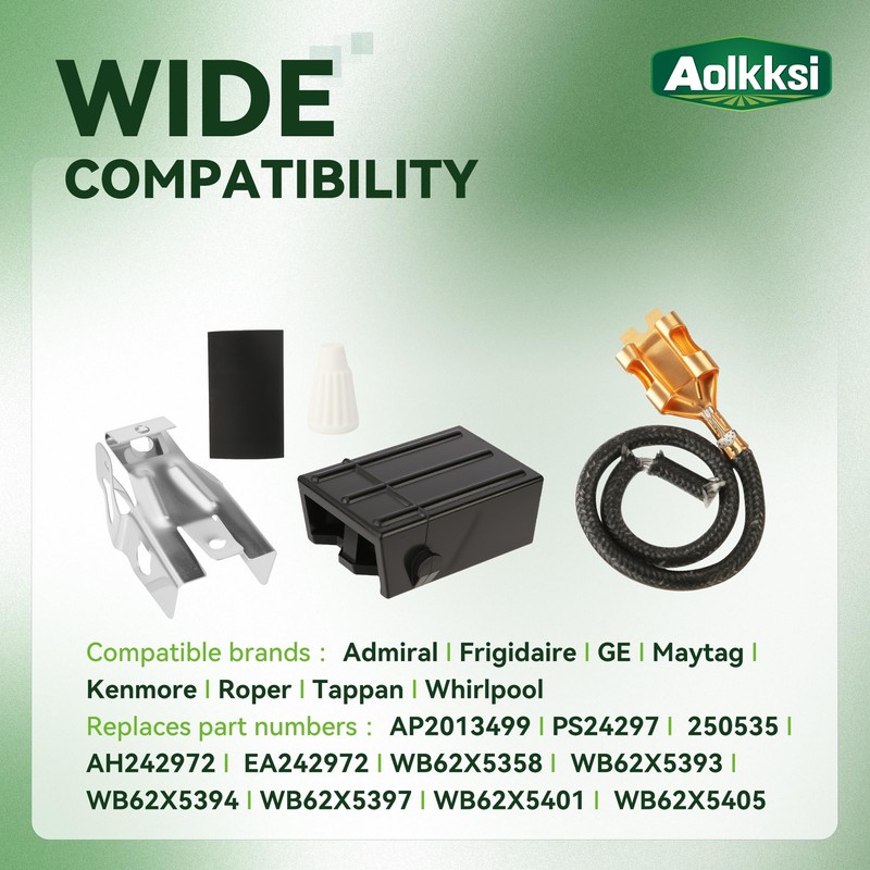 AOLKKSI 4 Pack 330031 Range Burner Receptacle Kit Replacement -