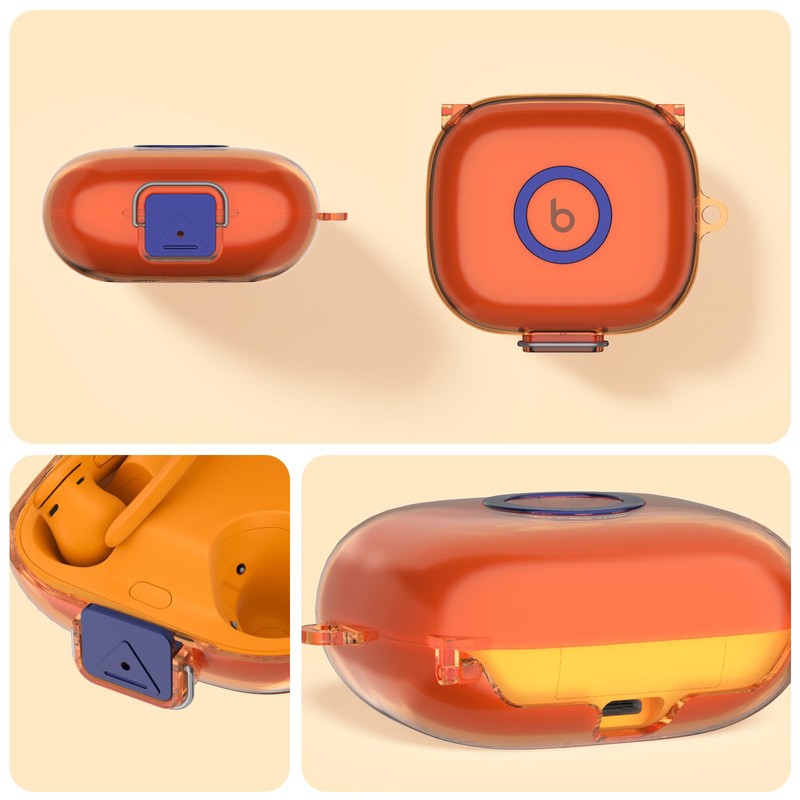 [Secure Lock] for Beats Powerbeats Pro 2 Case, Soft Clear