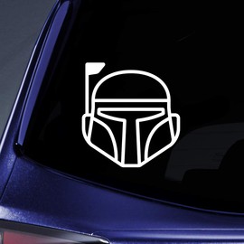 World Design Simple Boba Helmet Notebook Car Laptop 5.5" (White)