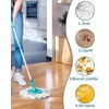 Pack of 2 Replacement Head Disc Mop, Microfibre Replacement Mop