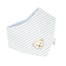 Steiff Unisex Baby Basic Bandana GOTS, celestial blue