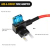 Nilight Fuse Holder Add-a-circuit Fuse TAP Adapter Mini ATM APM