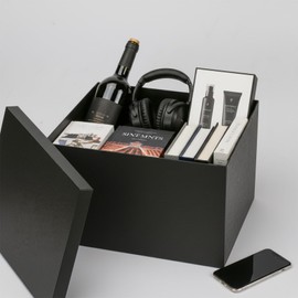 YINUOYOUJIA Extra Large Gift Box,17x11x11 Inches Black Gift Boxes with Lids for Presents,11-inch Deep Gift Box for Wrapping Gifts.Ideal for Birthday,Weddings,Anniversary,Christmas or Business.