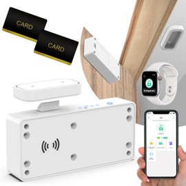 Smart Drawer Lock, Anweller Electronic Cabinet Lock, Furniture Lock with App, NFC Lock, Letterbox Lock, Child Safety Cabinet for Cupboard, Drawer, Box, Lockers, etc.