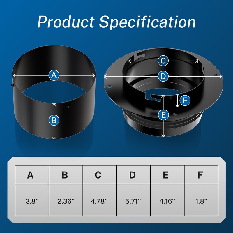 Hon&Guan Dryer Vent Connector, High Quality Iron Twist Lock Dryer