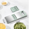 NACOLUS 6-Blade Mandoline Slicer with Slide-On Hand Guard - Vegetable