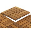 Bare Decor 12 Slat EZ Teak Flooring, 1 Sample Tile,