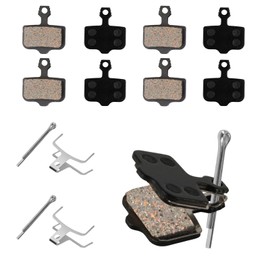 4 Pairs Bicycle Brake Pads Bicycle Disc Brake Pads Bicycle Disc Brake Pads Ebike Brake Pad Resin Bicycle Brake Pads for Shimano B01S B03S B05S MT200 MT400 MT500, for Tektro