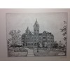 Auburn Samford Hall pen and ink 11"x14" print