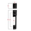 Berlin Modisch HandleSet Front Door Entry Handle and Deadbolt Lock