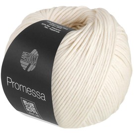 LANA GROSSA Promessa Soft Filled Tubular Yarn Made of Organic Cotton and Polyamide Hand Knitting Yarn Made of 70% Organic Cotton and 30% Polyamide 50 g Wool for Knitting and Crocheting 125 m Yarn