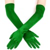 EORUBE 1920s Gloves for Women Elbow Long Satin Gloves Party