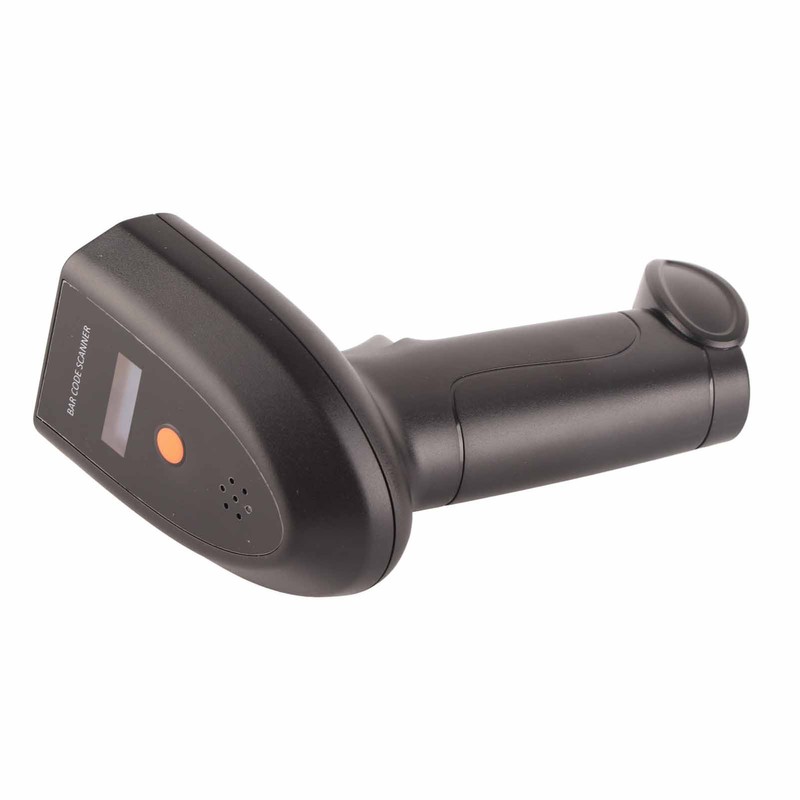 Wireless Barcode Scanner 2.4GHz OLED Display Voice Prompt 20000 Data
