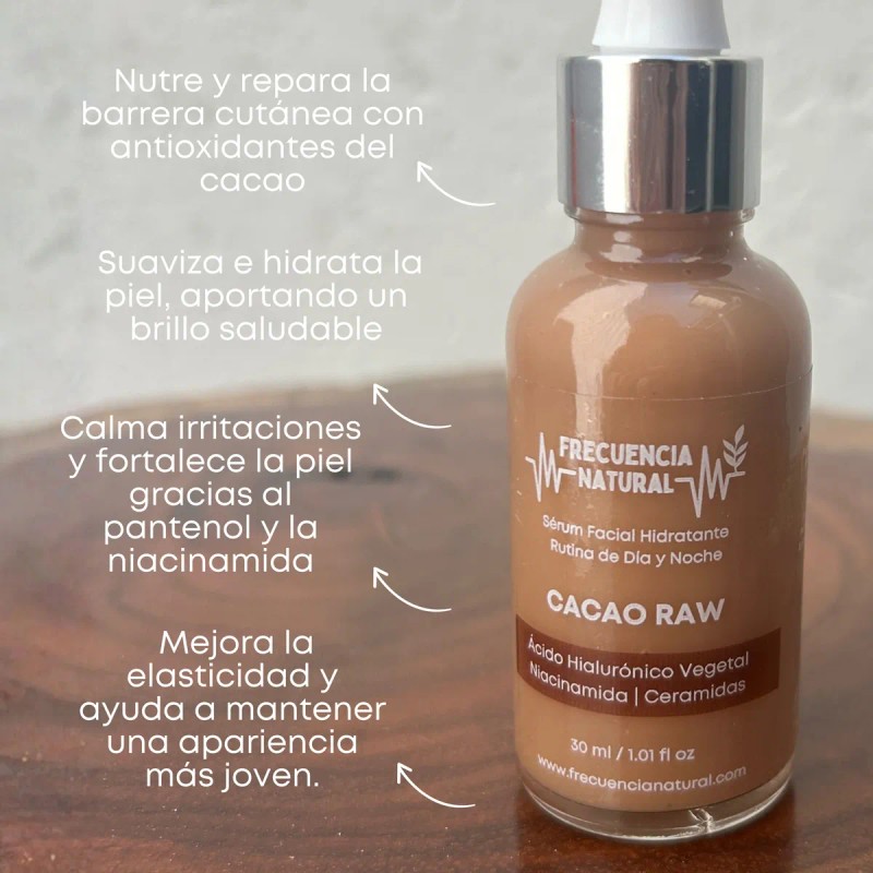 Serum - Cacao; Ácido Hialurónico, Niacinamida Y Ceramidas Mixta Día/noche