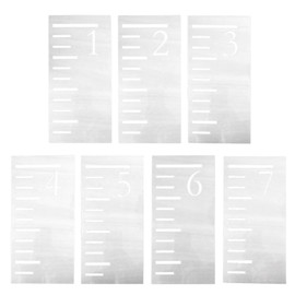 SUPVOX Growth Chart Stencil Child Height Chart Height Measuring Ruler Template 7pcs 7 Feet