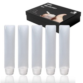 27 Living Travel Cosmetic Empty Bottle Soft Soft 50ml, Opaque White, 5 Pieces / 27리빙 여행용 소분 화장품 공병 말랑말랑 50ml, 불투명 화이트, 5개
