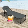 GoPlus Outdoor Folding Reclining Beach Sun Patio Chaise Lounge Chair