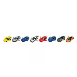 Evaxo Auto Show Collection Die-cast Cars, 8-Pack, Red Assortment