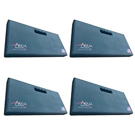 Aquamentor Kneeling Pad - Made in The USA - Firm, Durable and Thick Garden or Mechanics Foam Kneeling Pad, Great for Use Around The House, Garden, Job or Shop(17.5” x 8.0” x 1.5”, Black, 4-Pack)
