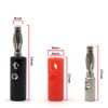 Doyeemei Banana Plug Connector Speaker Audio Adapter Speaker Plug Video