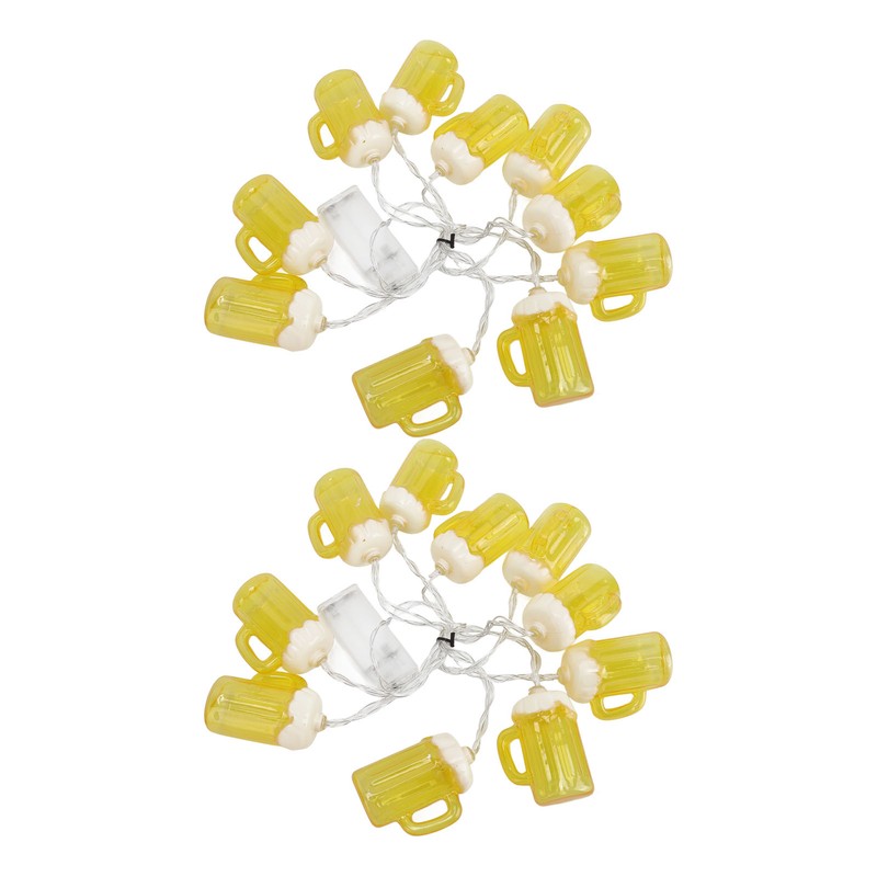 2pcs Beer String Lights 6.5ft 10LED Holiday Party Decorative String