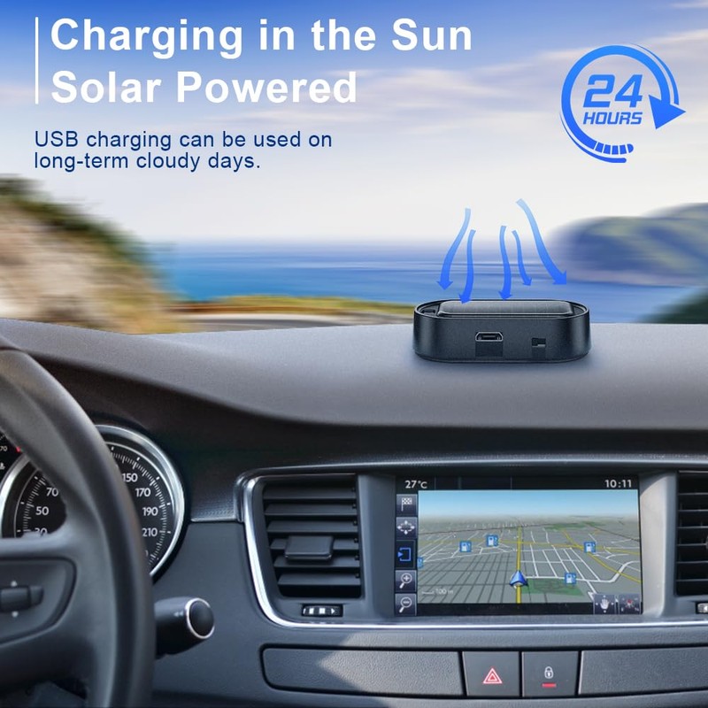 ELECTOP Car Solar Power Simulated Dummy Alarm, Anti-Theft LED Flashing