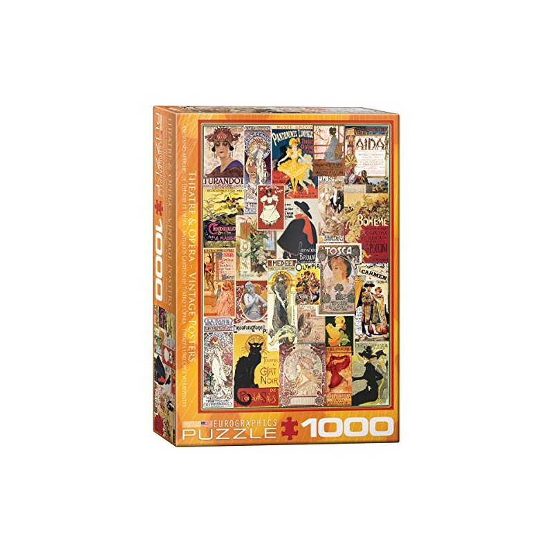 EuroGraphics Opera & Theater Vintage Collage Puzzle (1000 Pieces) (6000-0935)