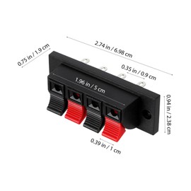 SHOWERORO 10pcs Speaker Box Connectors Loudspeaker Terminal Binding Post for Subwoofer and Speaker Cabinets Indicators for Easy Wiring