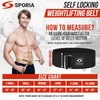 SPORIA Weight Lifting Belt And Straps (X-Large, Black)