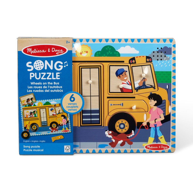 Melissa & Doug The Wheels on The Bus Song Puzzle
