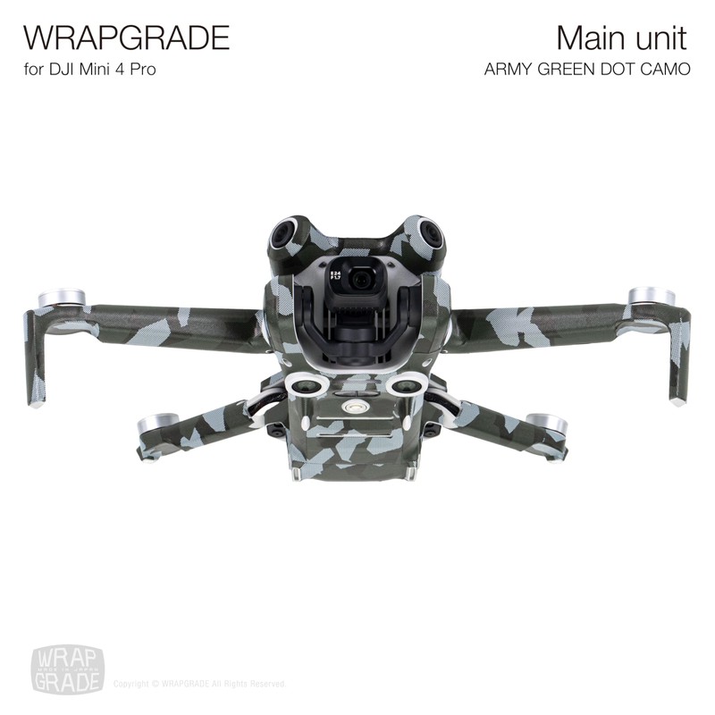WRAPGRADE Skin Stickers Compatible with DJI Mini 4 Pro |