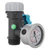 G3/4in Adjustable Water Pressure Regulator Valve with Pressure Gauge Greenhouse